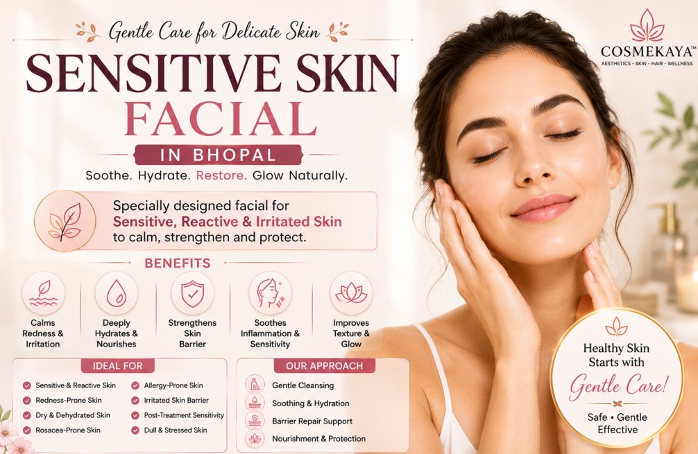 Sensitive Skin Facial Bhopal Sensitive Skin Facial Treatment at COSMEKAYA™ Bhopal